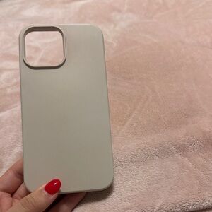 Sleek Beige 13 Pro Max iPhone Case